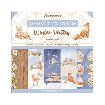 Romantic Winter Valley 8x8 - Stamperia