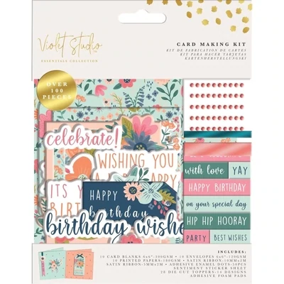 Birthday Florals Card Kit - Crafter's Companion - Violet Studio