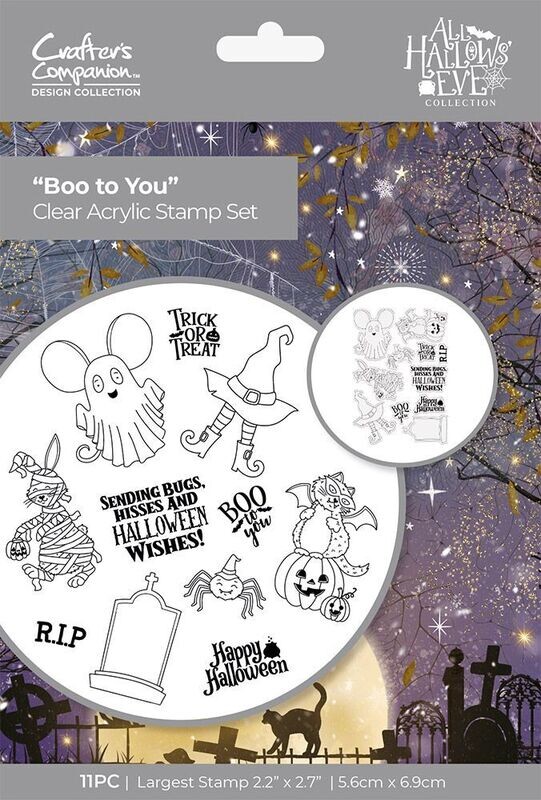 Boo To You Stamp Set - Crafter&#39;s Companion All Hallows Eve