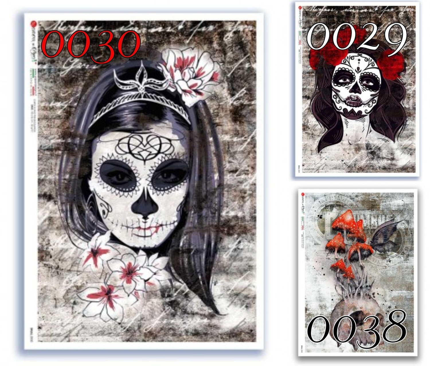 Abstract Skull A4 - Paper Designs