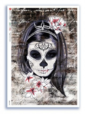Abstract Skull A4 - Paper Designs