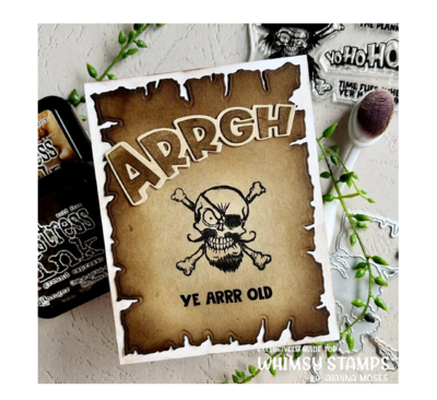 Blimey Pirates Clear Stamp - Whimsy Stamps