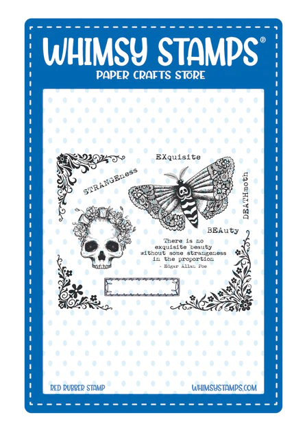 Exquisite Beauty Rubber Stamp - Whimsy Stamps