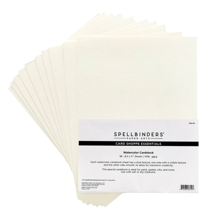 8.5 x 11 Watercolor Cardstock - Spellbinders