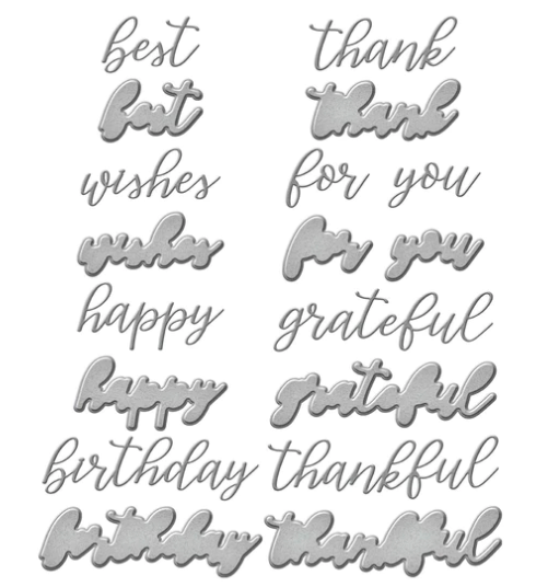 Serenade Sentiments Dies - Spellbinders Serenade of Autumn