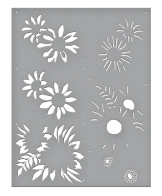 Layered Sunflower Stencil - Spellbinders Serenade of Autumn