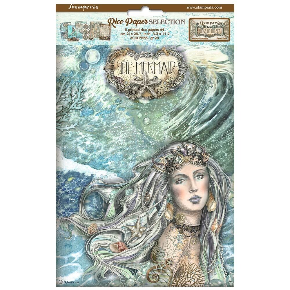 Songs of the Sea Selection 6pk A4 - Stamperia