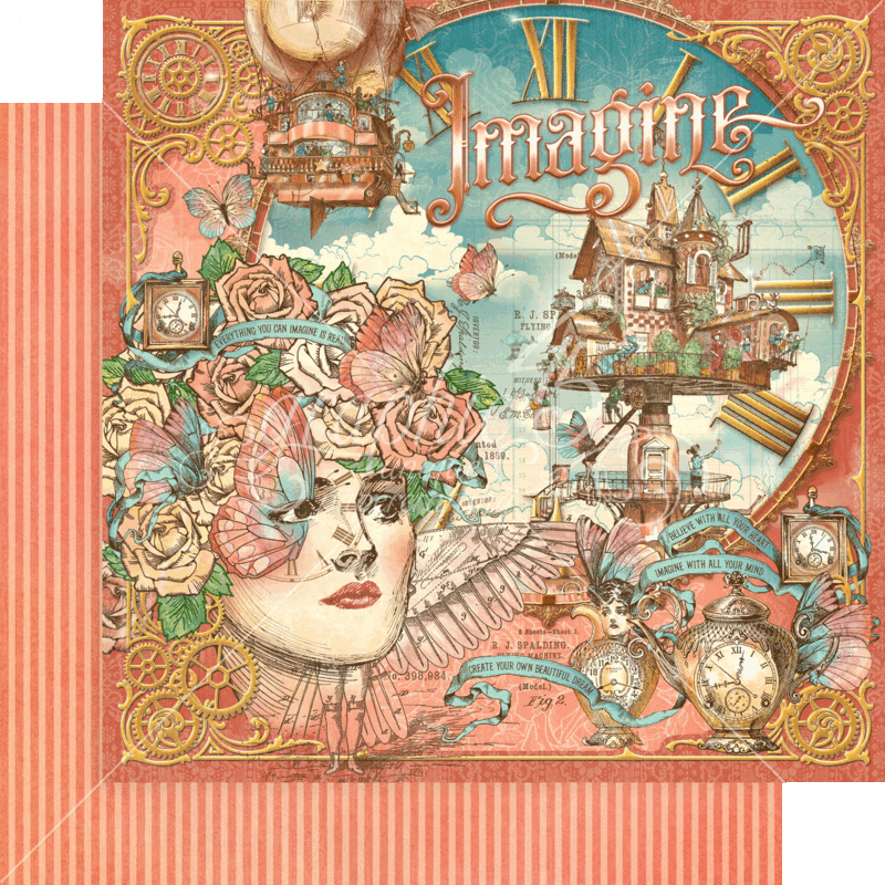 Imagine 12x12 w/ Stickers - Graphic 45 Collector's Edition