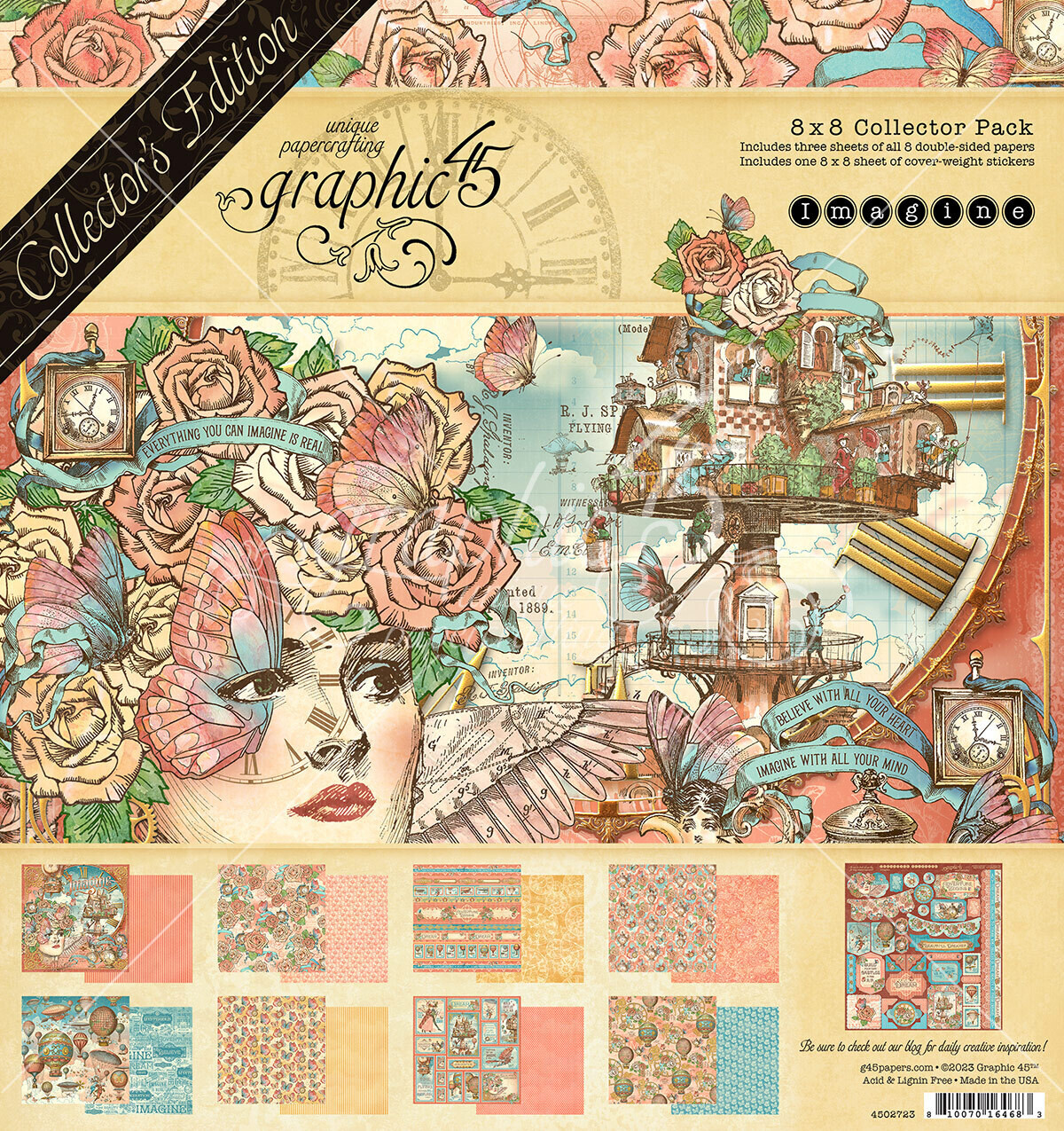 Imagine 8x8 w/ Stickers - Graphic 45 Collector&#39;s Edition