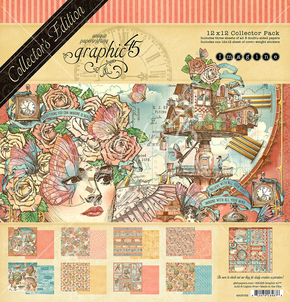 Imagine 12x12 w/ Stickers - Graphic 45 Collector's Edition