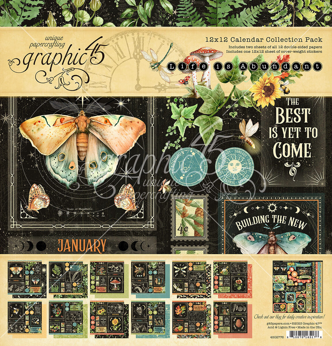 Life is Abundant 12x12 - Graphic 45 Collection w/ Stickers
