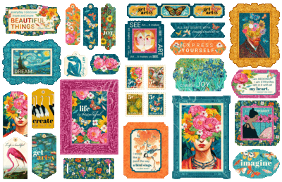 Let's Get Artsy - Graphic 45 Tags and Frames