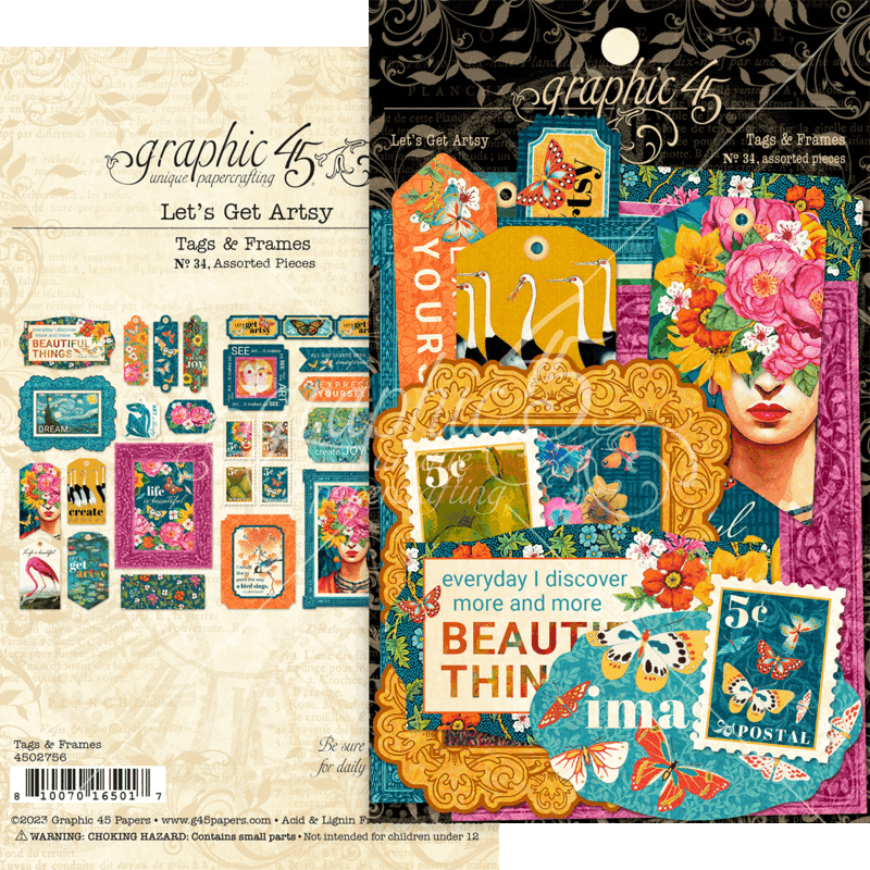 Let&#39;s Get Artsy - Graphic 45 Tags and Frames