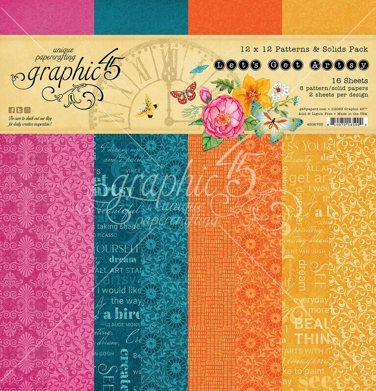 Let&#39;s Get Artsy - Graphic 45 Patterns and Solids