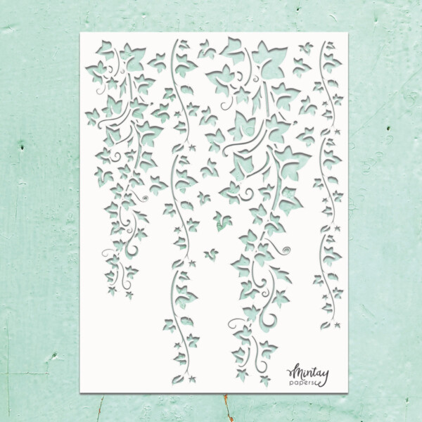 Ivy 6x8 - Mintay by Karola Kreativa Stencils