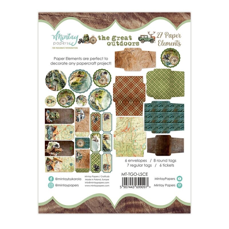 The Great Outdoors Paper Elements - Mintay Papers