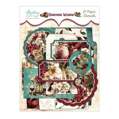Bohemian Wedding Paper Elements - Mintay Papers