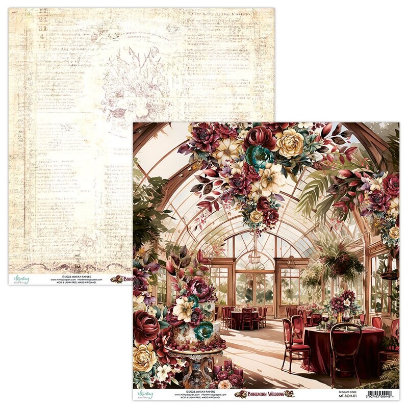 Bohemian Wedding 12x12 - Mintay Papers