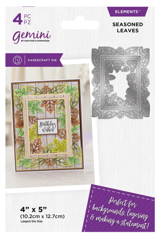 Seasoned Leaves - Crafter&#39;s Companion Everyday Nesting Die