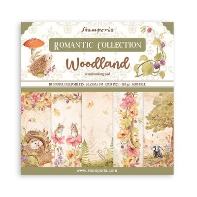 Woodland 12x12 - Stamperia Romantic Collection