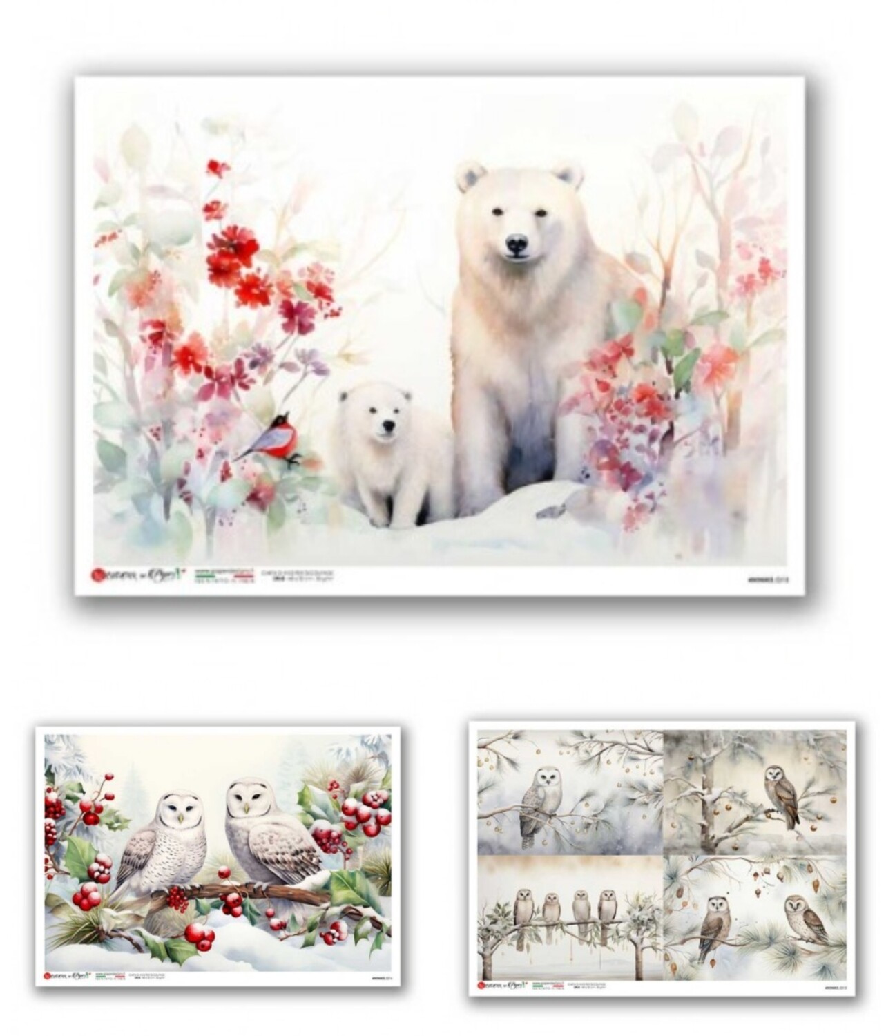 Winter Animals A4 - Paper Designs
