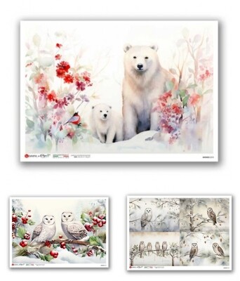 Winter Animals A4 - Paper Designs
