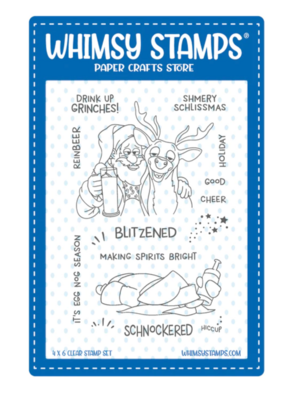 Blitzened Clear Stamp - Whimsy Stamps