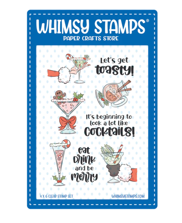 Cocktails Clear Stamp - Whimsy Stamps