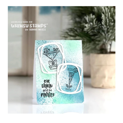 Cocktails Clear Stamp - Whimsy Stamps
