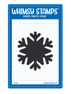 It's a Snowflake Mask Stencil - Whimsy Stamps