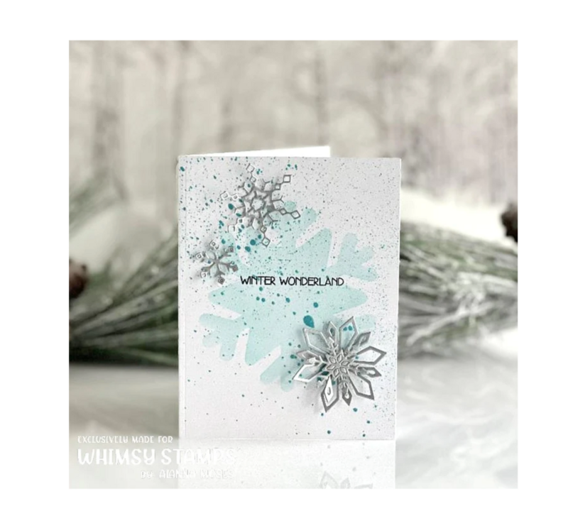 It's a Snowflake Mask Stencil - Whimsy Stamps