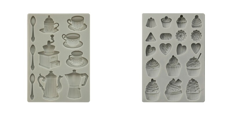 Coffee and Chocolate A5 Silicone Mold - Stamperia Coffee and Chocolate A5 Silicone Mold - Stamperia