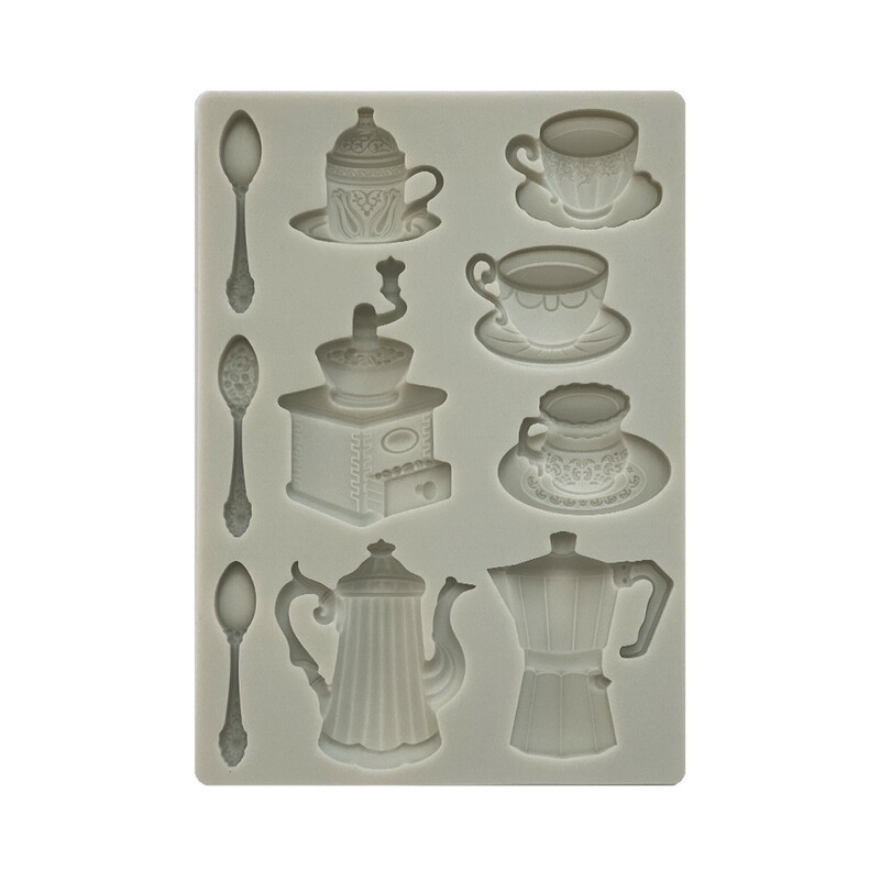 Coffee and Chocolate A5 Silicone Mold - Stamperia