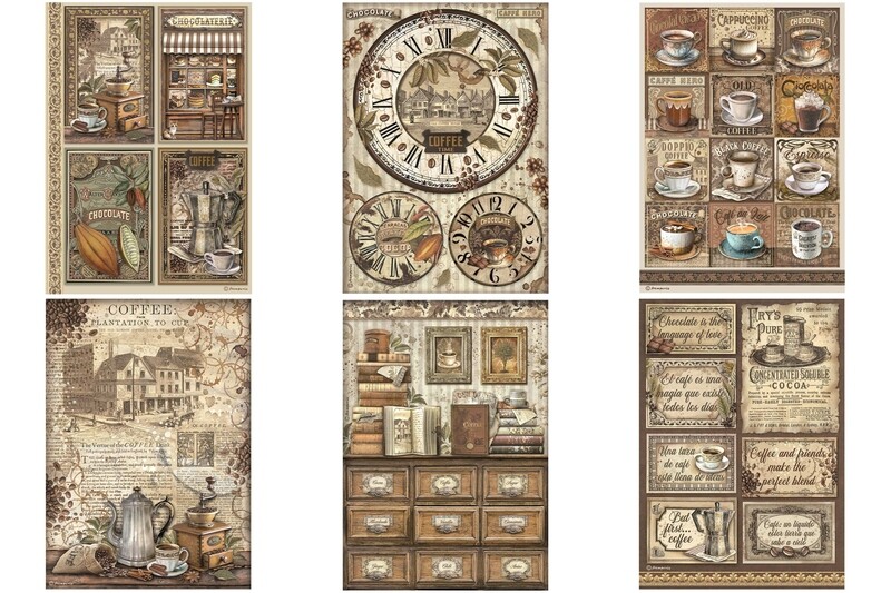 Coffee and Chocolate A4 - Stamperia Coffee and Chocolate A4 - Stamperia