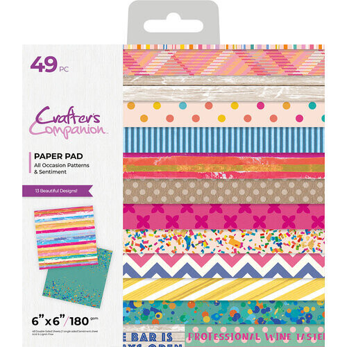 All Occasion Patterns and Sentiments 6x6 - Crafter&#39;s Companion