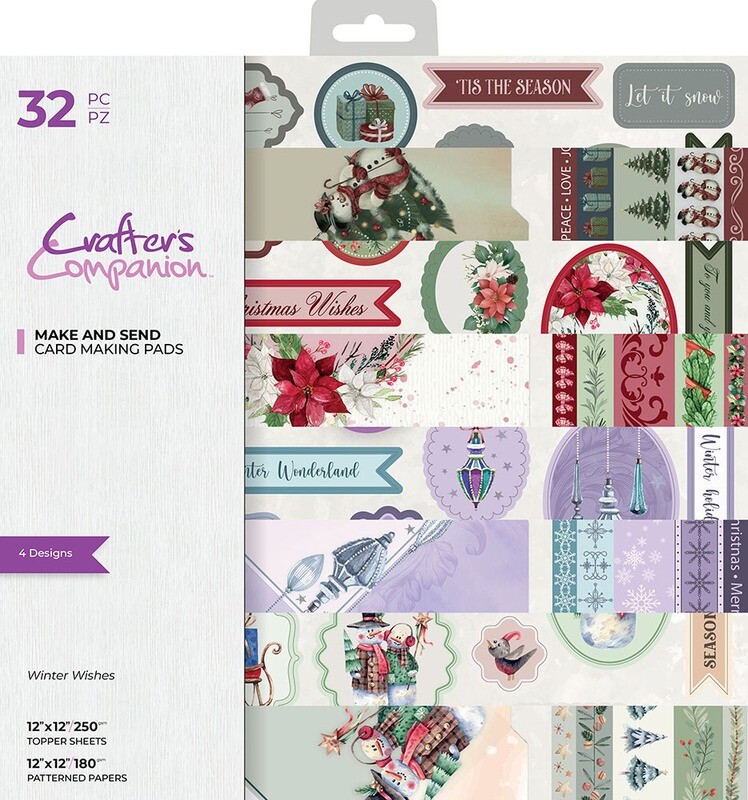 12x12 Make and Send Pad - Crafter&#39;s Companion Winter Wishes