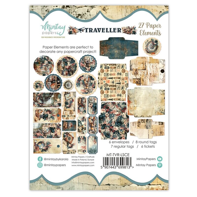 Traveller Paper Elements - Mintay Papers