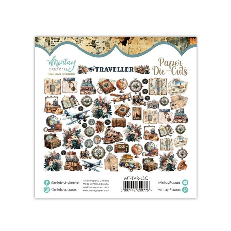 Traveller Die Cuts - Mintay Papers
