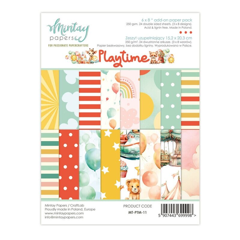 Playtime 6x8 - Mintay Papers