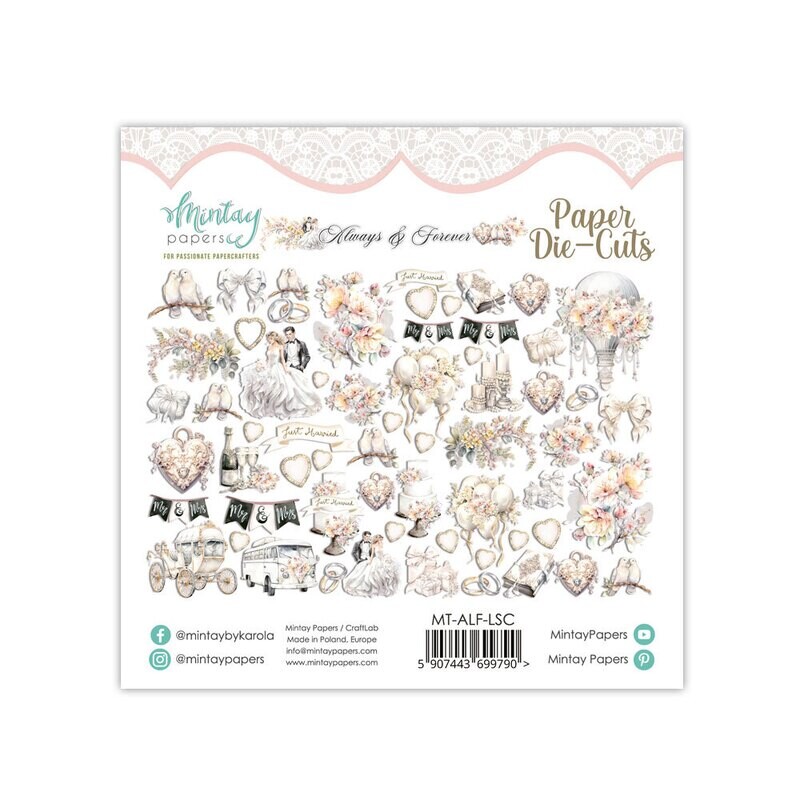 Always &amp; Forever Die Cuts - Mintay Papers