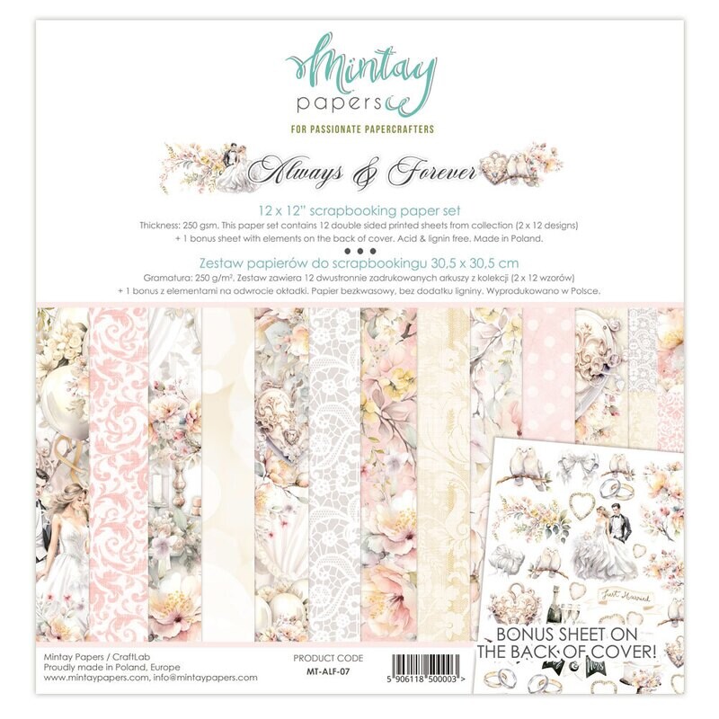 Always &amp; Forever 12x12 - Mintay Papers