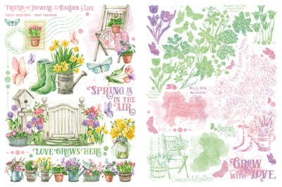 Grow with Love - Graphic 45 Rub-On Transfers