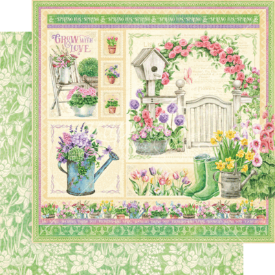 Grow with Love 12x12 - Graphic 45 Collection w/ Stickers
