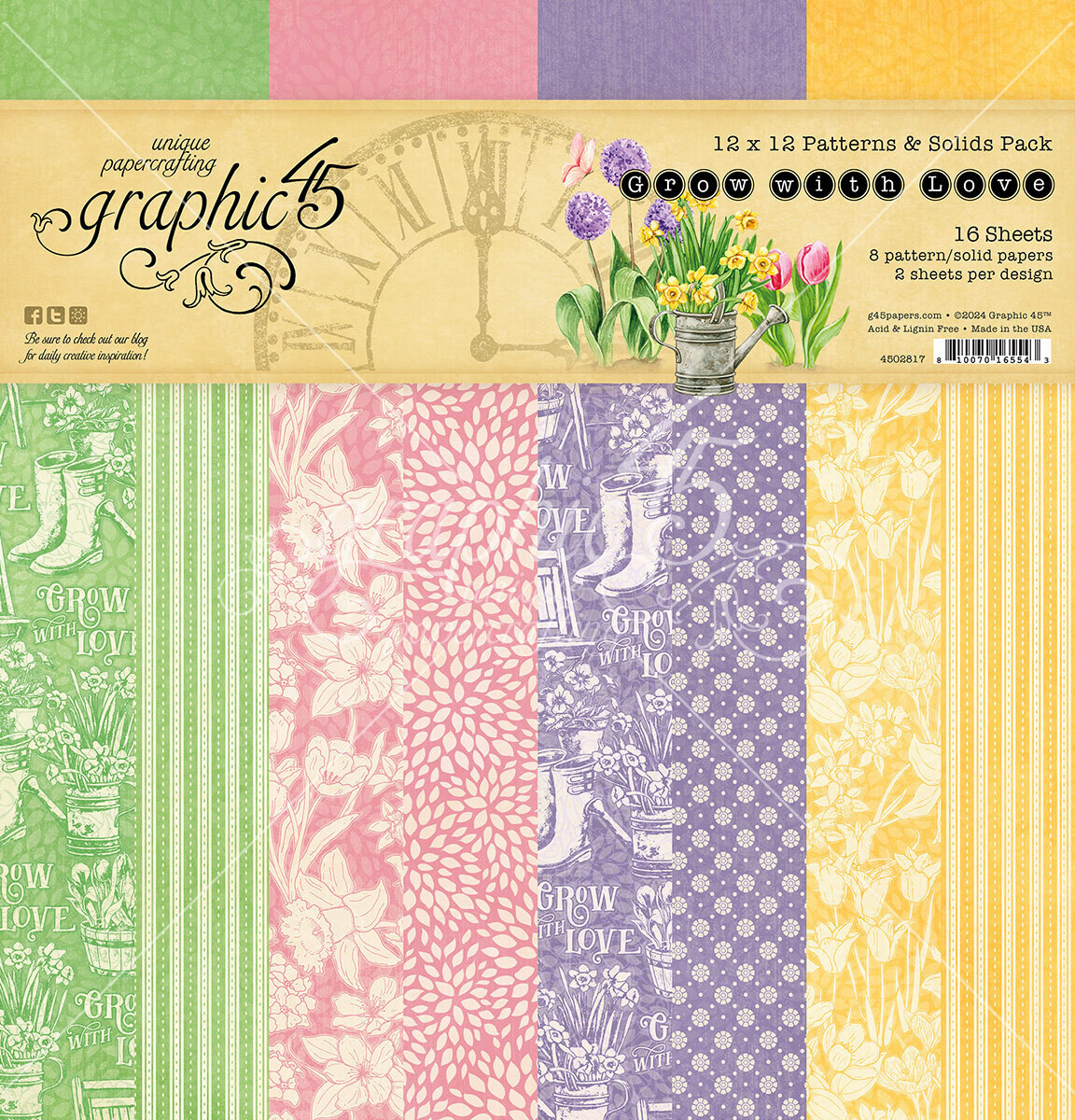 Grow with Love - Graphic 45 Patterns and Solids