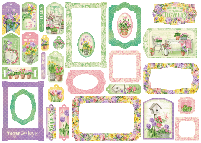 Grow with Love - Graphic 45 Tags and Frames