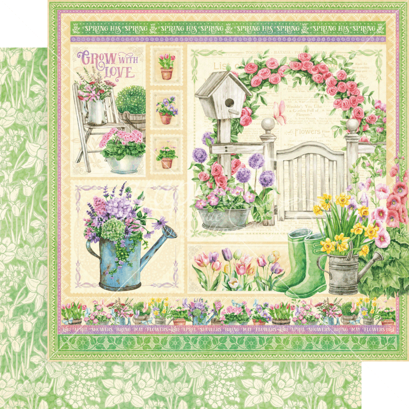 Grow with Love 8x8 - Graphic 45