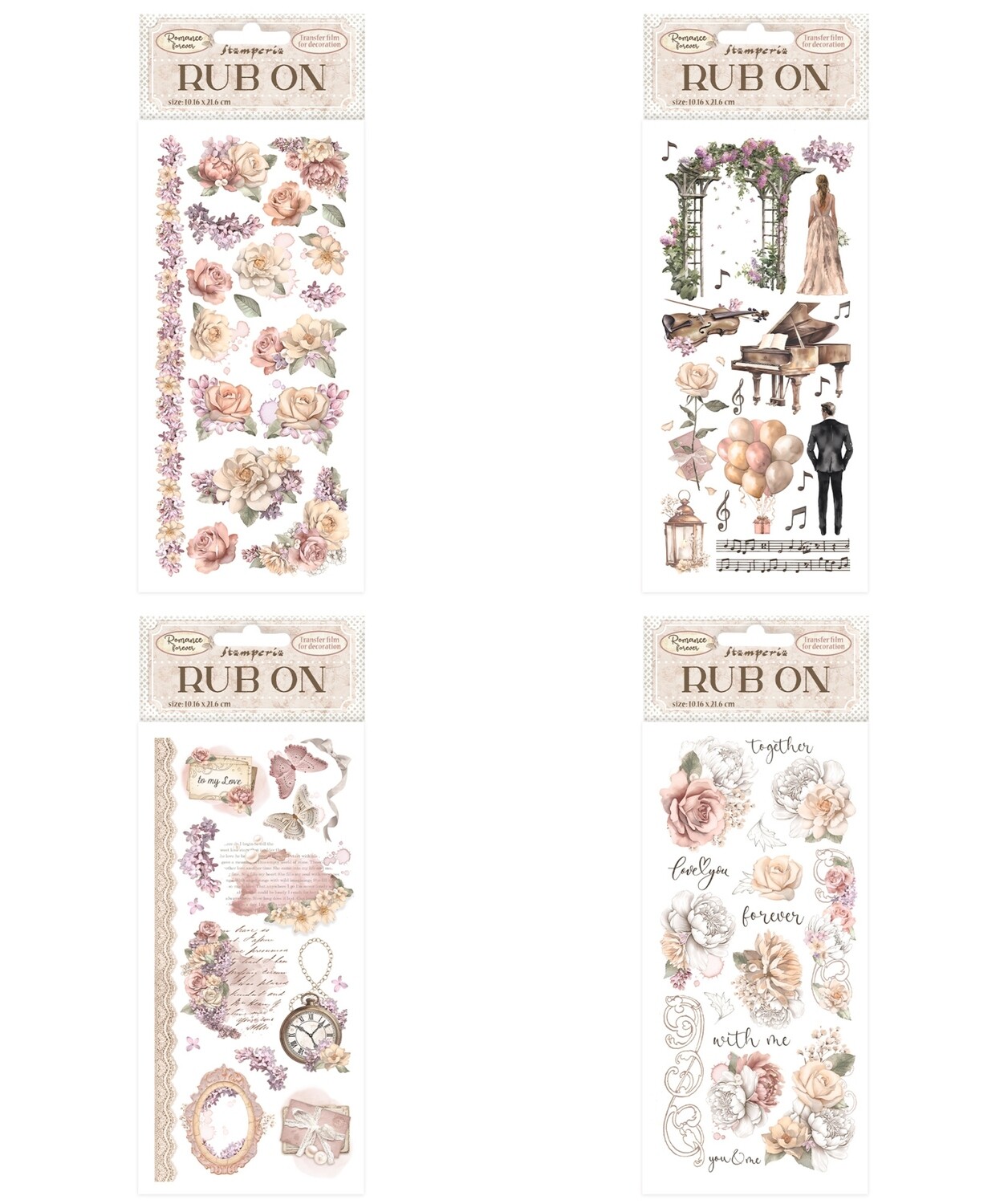 Romance Forever - Stamperia Rub Ons