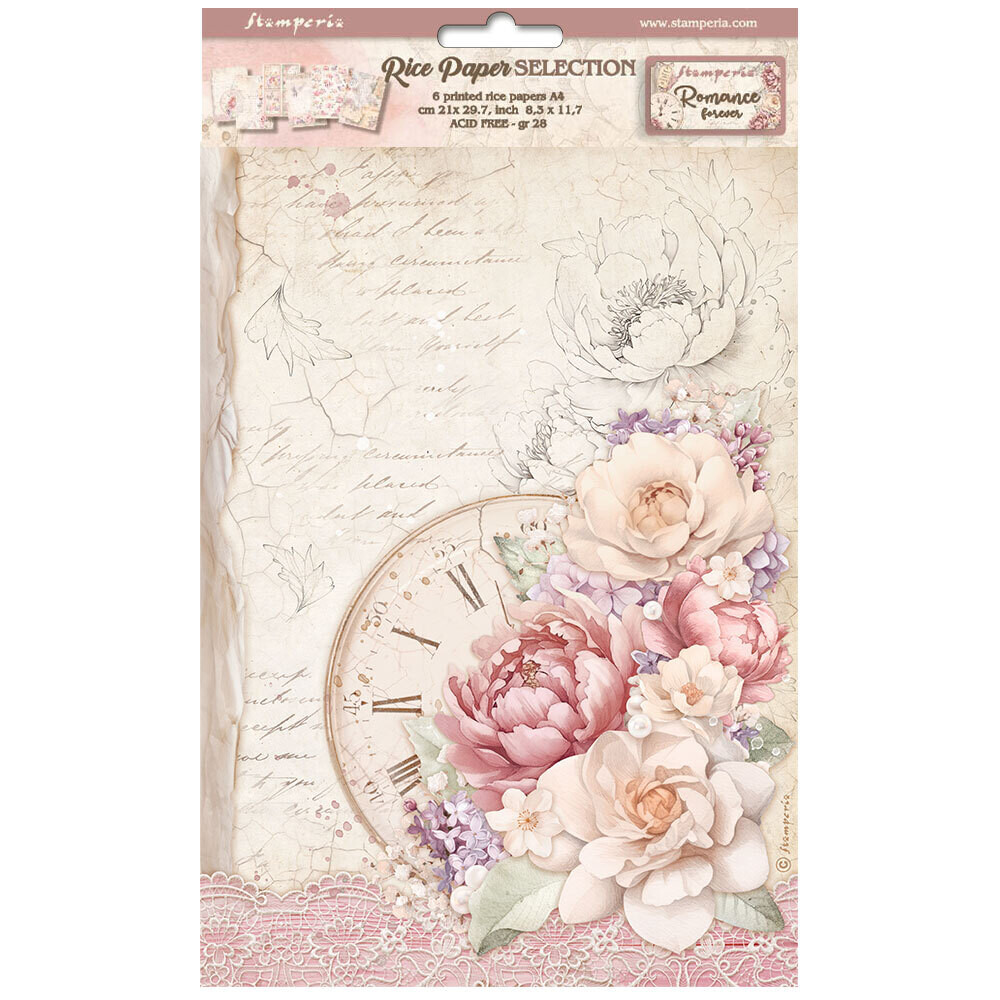 Romance Forever Selection 6pk A4 - Stamperia