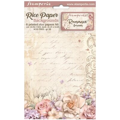 Romance Forever Selection 8pk A6 - Stamperia