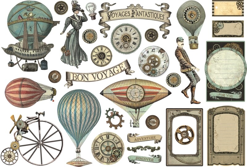 Voyages Fantastiques Ephemera - Stamperia